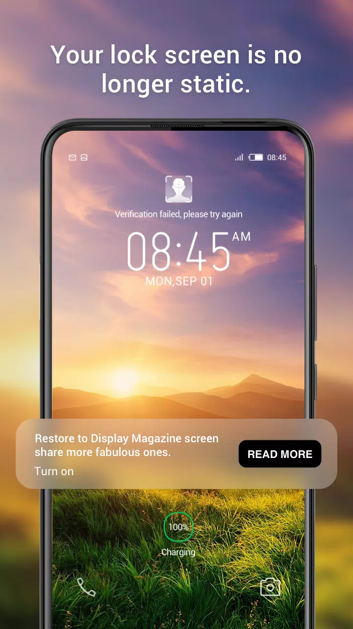 Magazine Lockscreen XOS Скриншот 2