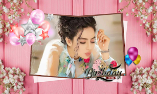 Birthday Photo Frame Greetings ဖန်သားပြင်ဓာတ်ပုံ 2