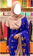 Women Hijab Saree Photo Suits স্ক্রিনশট 3