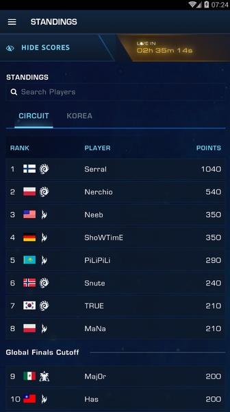 Starcraft WCS ဖန်သားပြင်ဓာတ်ပုံ 1