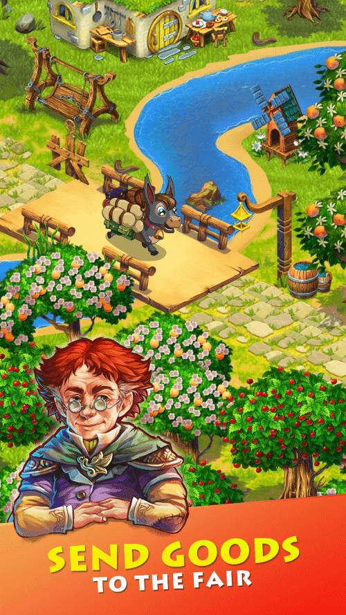 Farmdale: farming games & town স্ক্রিনশট 0