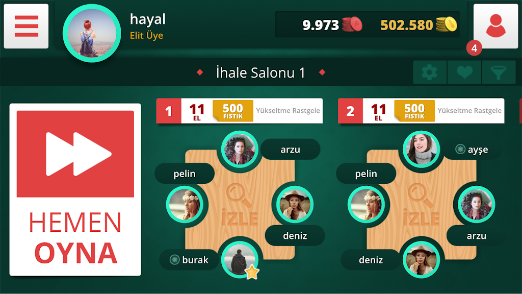 Eşli İhaleli Batak Screenshot 1