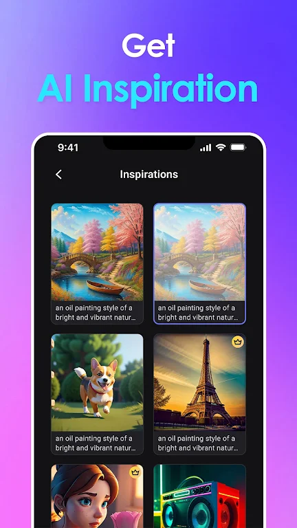 Vivid AI: AI Image Generator スクリーンショット 2