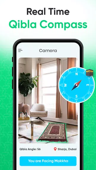 Qibla Direction: Qibla Compass 螢幕截圖 0