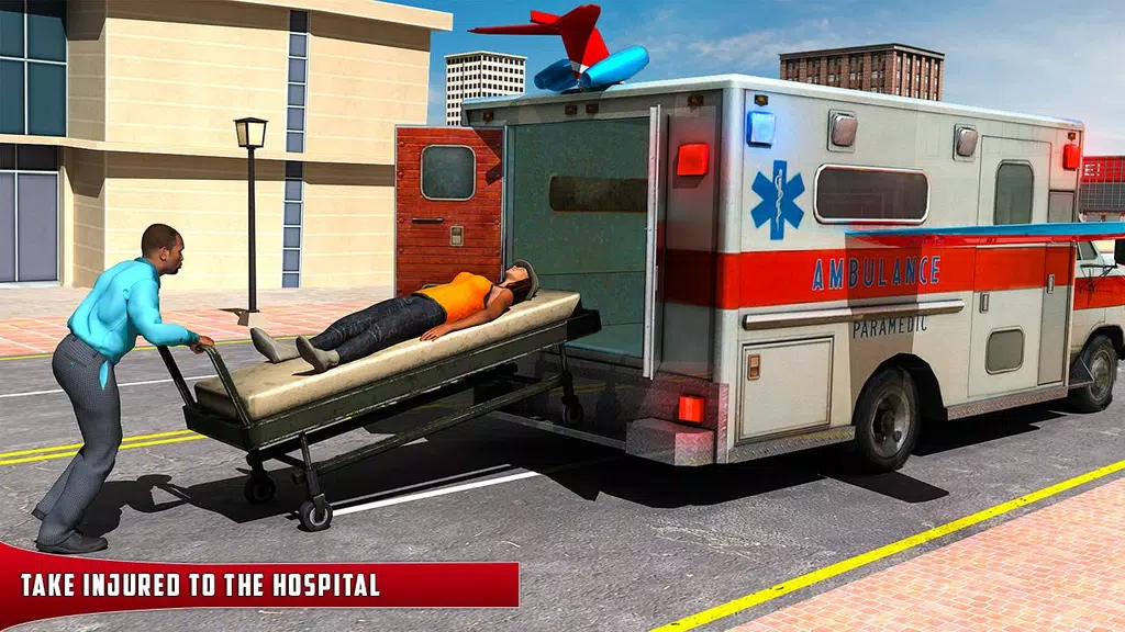 Flying Ambulance Rescue Drive Screenshot 1