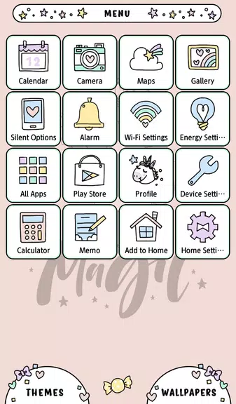 Unicorn Magic Theme Ảnh chụp màn hình 1