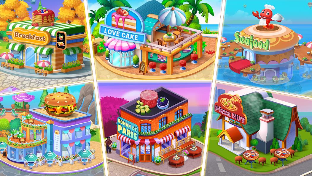 Food Voyage: Fun Cooking Games Mod Ảnh chụp màn hình 0