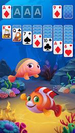 Solitaire Fish Klondike Card ဖန်သားပြင်ဓာတ်ပုံ 0