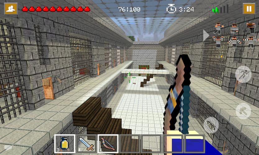 Cops N Robbers: Prison Games 1 Captura de tela 3