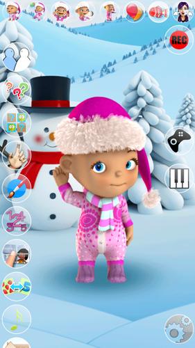 Talking Baby Babsy Winter Fun Screenshot 0