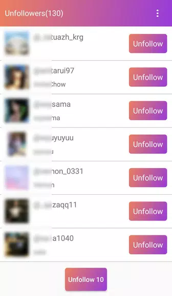 Follow Analyzer who not follow 스크린샷 1