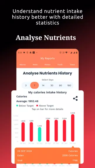 Food Tracker & Calorie Counter Скриншот 2