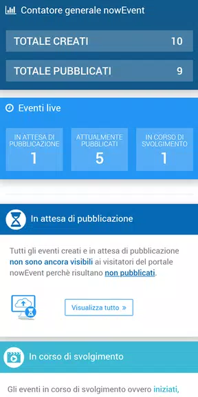 Schermata nowEvent - L’app a misura di evento 1