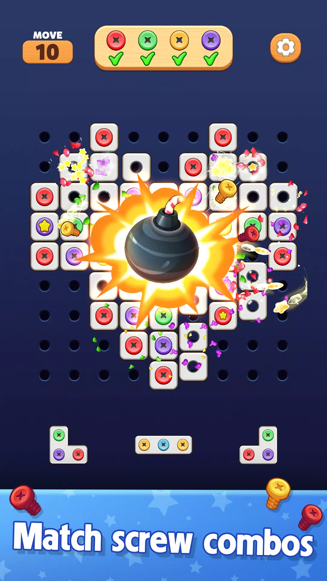 Screw Blast: Match The Bolts Tangkapan skrin 3