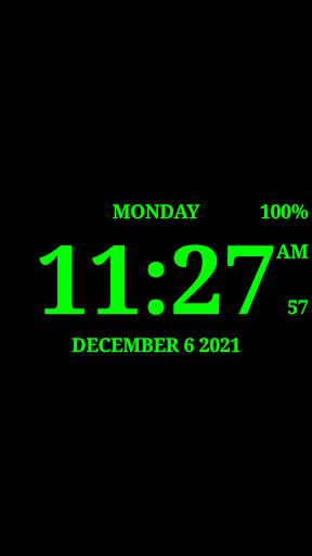 Digital Clock Live Wallpaper-7 Tangkapan skrin 1