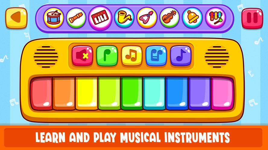 Piano Kids Toddler Music Games 스크린샷 0