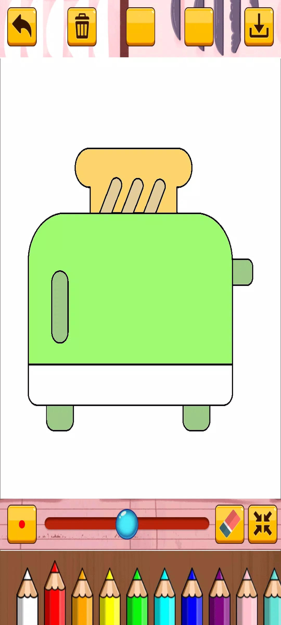 Coloring Kitchen Tools स्क्रीनशॉट 3