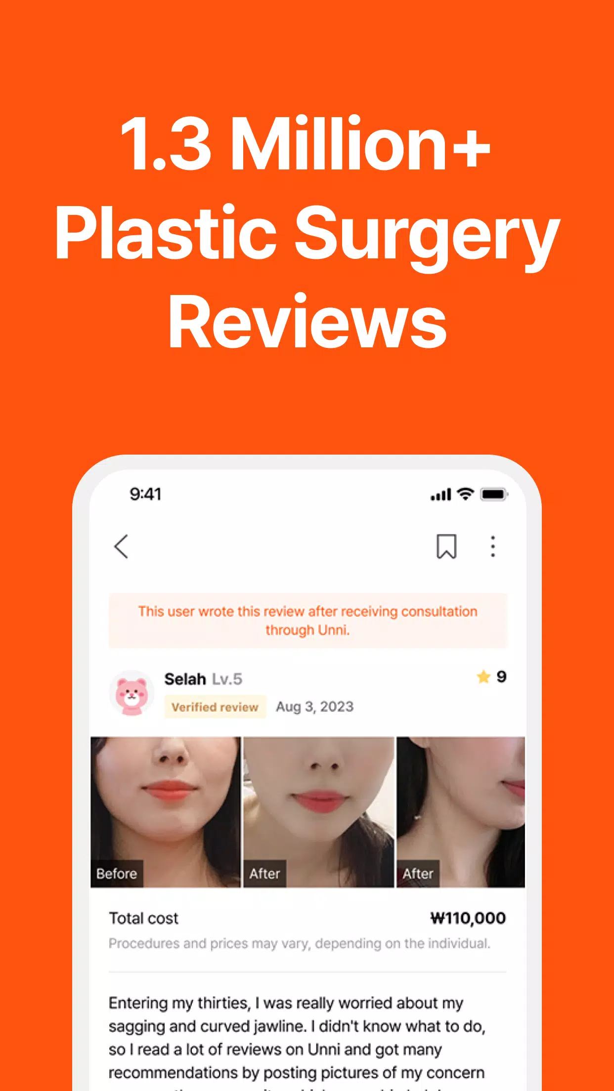 UNNI: Plastic Surgery & Review Screenshot 1