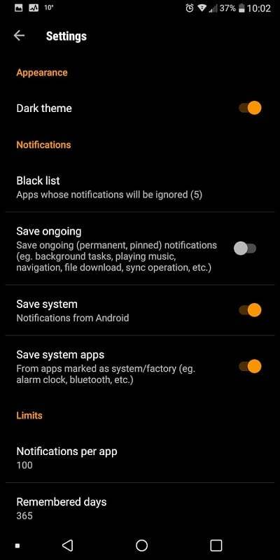 Notifications archive Tangkapan skrin 0