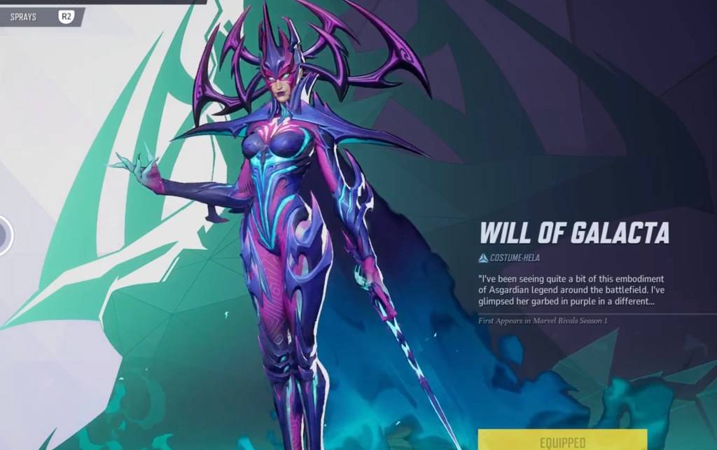 Hela in her Will of Galacta skin