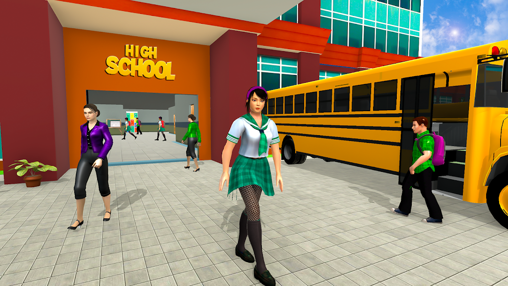 High School Girl Simulator 3D ภาพหน้าจอ 0