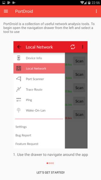 PortDroid Network Analysis Captura de tela 0