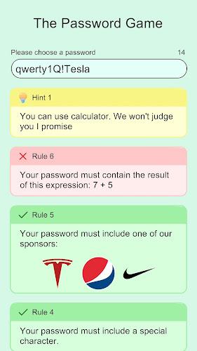 The Password Game ဖန်သားပြင်ဓာတ်ပုံ 2