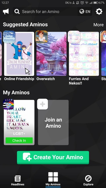 Amino: Communities and Fandom Screenshot 0