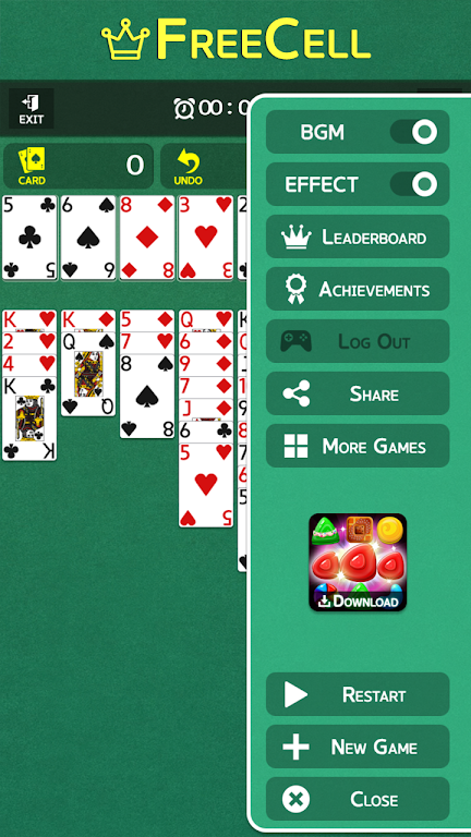 FreeCell - Classic Card Game Ảnh chụp màn hình 3