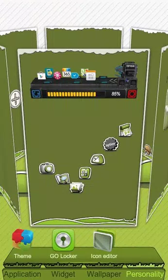 Next Launcher Theme P.Sheep 스크린샷 1