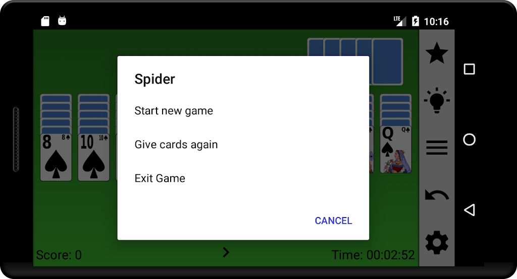 Spider card game 2019应用截图第1张