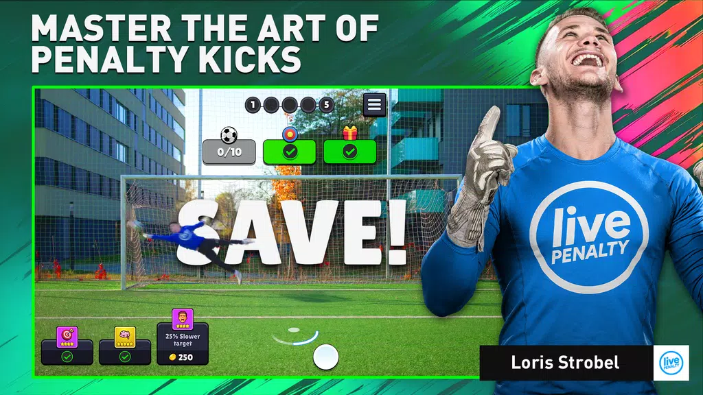 Soccer Penalty: Live Goalie Tangkapan skrin 1