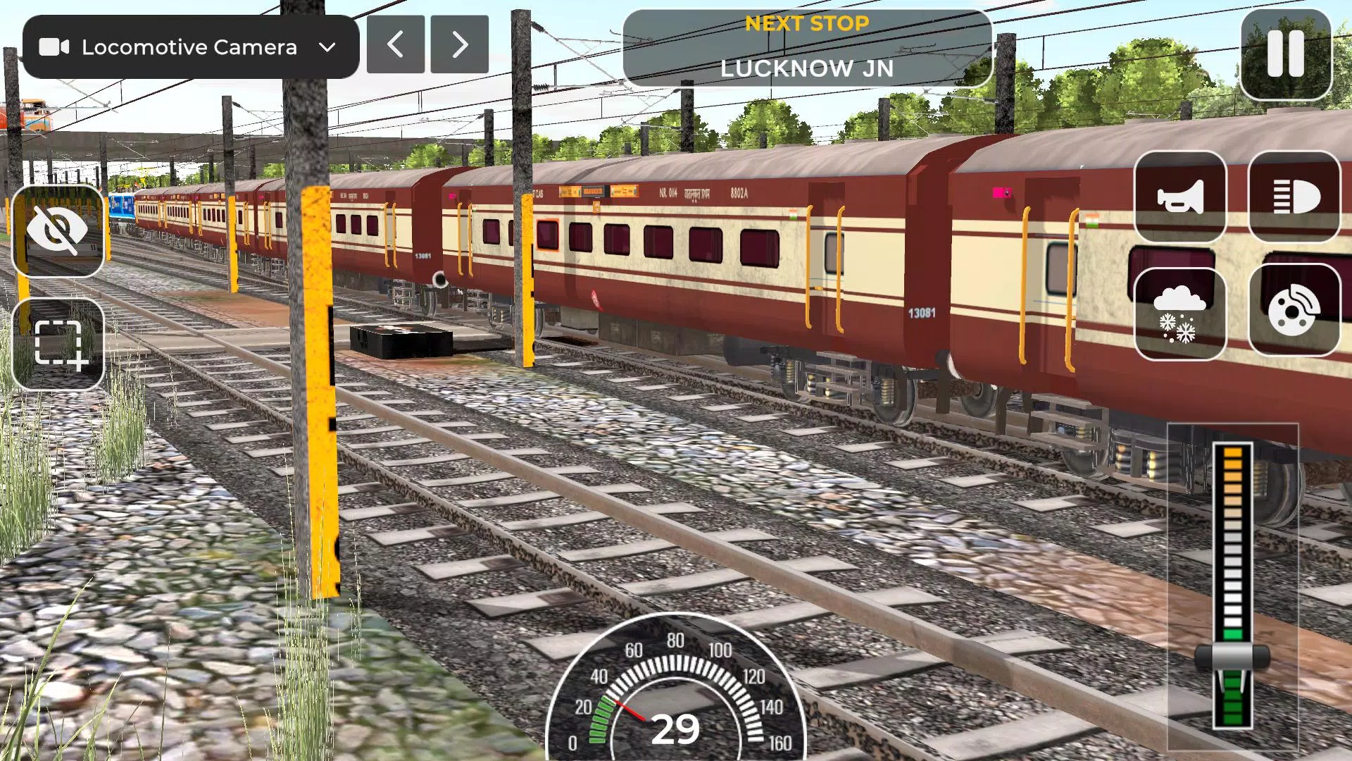 Indian Railway Train Simulator Ảnh chụp màn hình 3