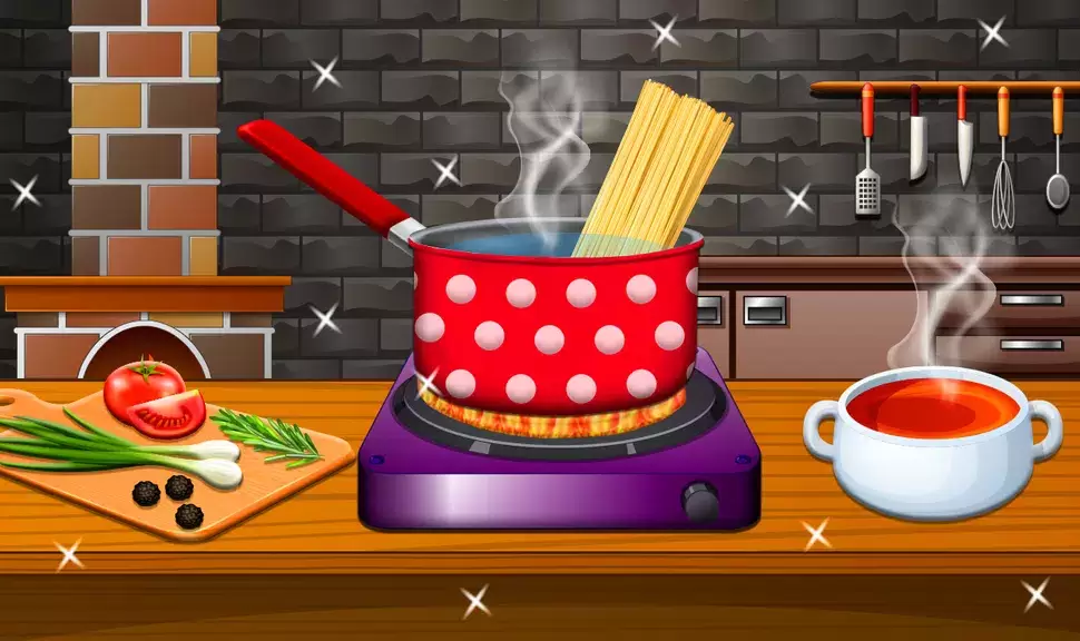 Crispy Noodles Cooking Game Ảnh chụp màn hình 0