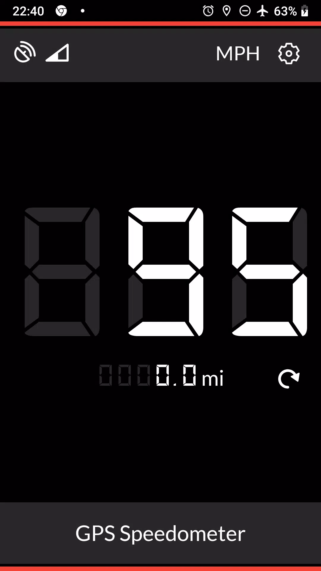 GPS Speedometer স্ক্রিনশট 0