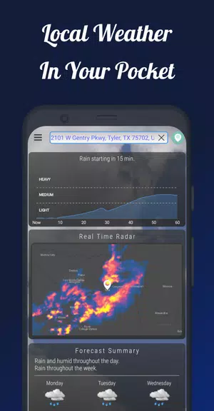 Dark Sky Tech Weather App スクリーンショット 0