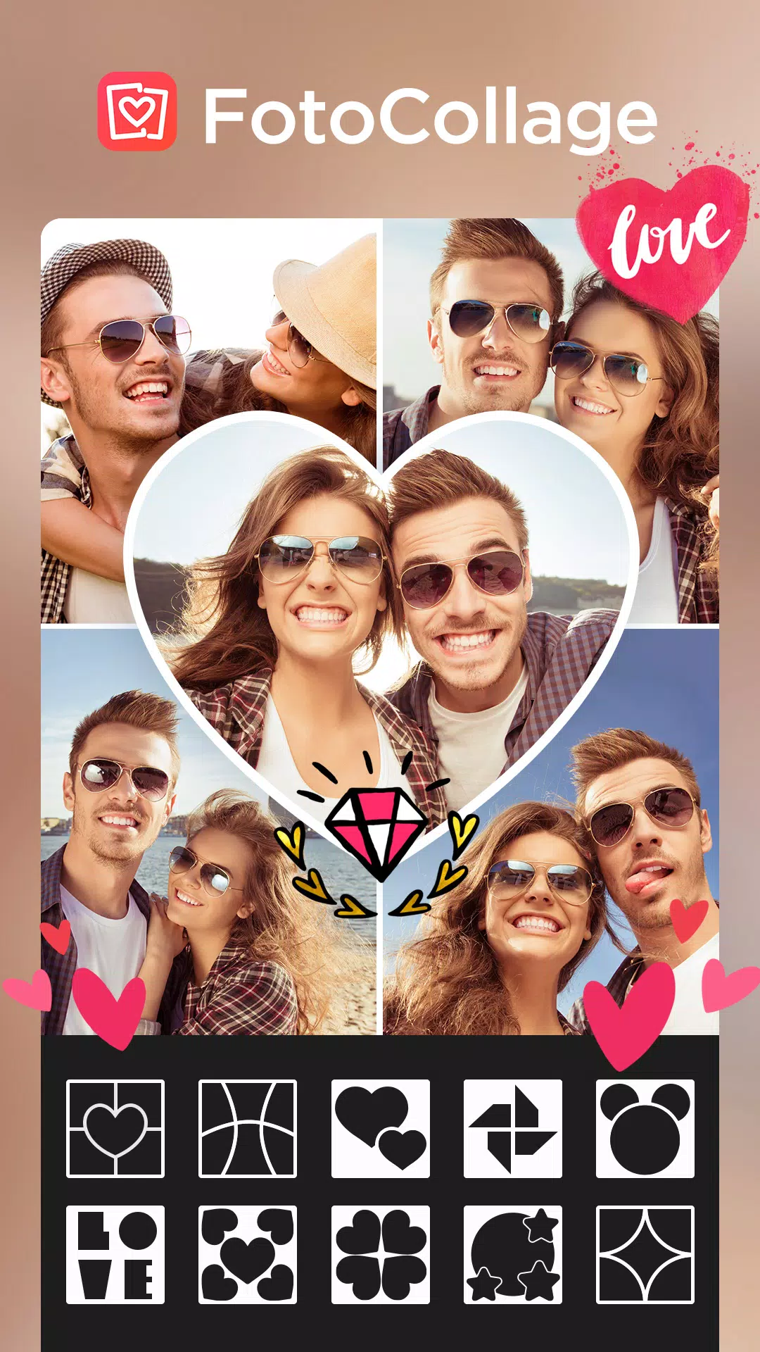 Foto Collage-Bilder Bearbeiten Capture d'écran 0