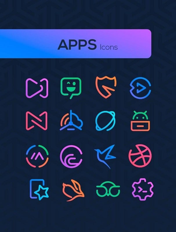 Linebit – Icon Pack Ảnh chụp màn hình 1