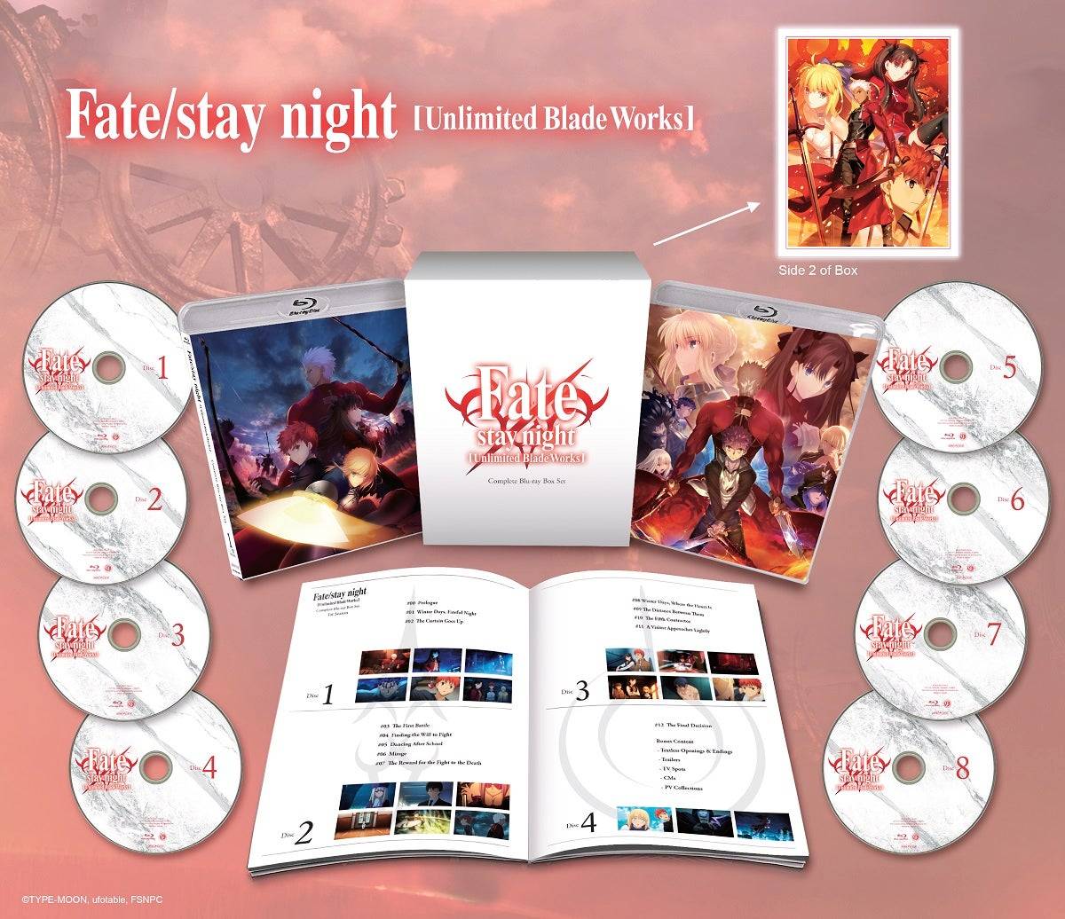 Fate/Stay Night: Unlimited Blade Works (set di scatole complete)