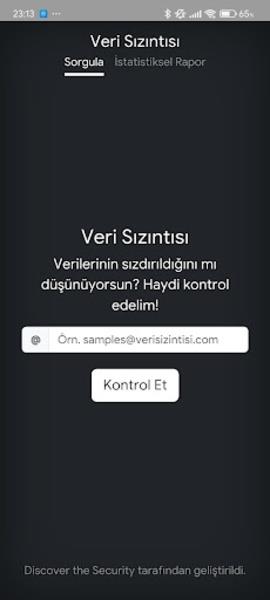 Veri Sızıntısı Capture d'écran 2