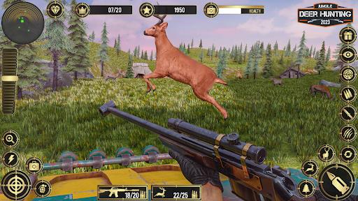 Jungle Deer Hunting Games 3D Captura de pantalla 0