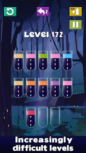 Color Water Sort - Puzzle Game Ảnh chụp màn hình 1