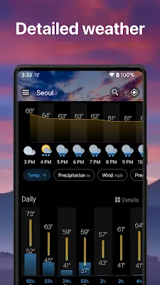 Weather & Widget - Weawow 스크린샷 3