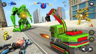 Robot Truck Car Transform Game Captura de pantalla 2