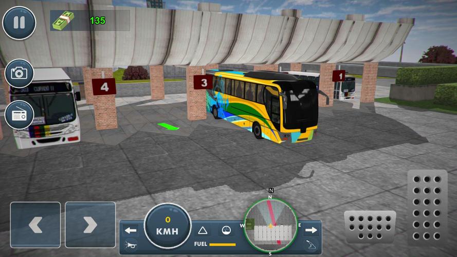 Motor Bus Simulator Coach Game 螢幕截圖 1
