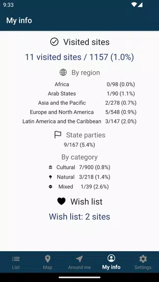 World Heritage - UNESCO List Ảnh chụp màn hình 3