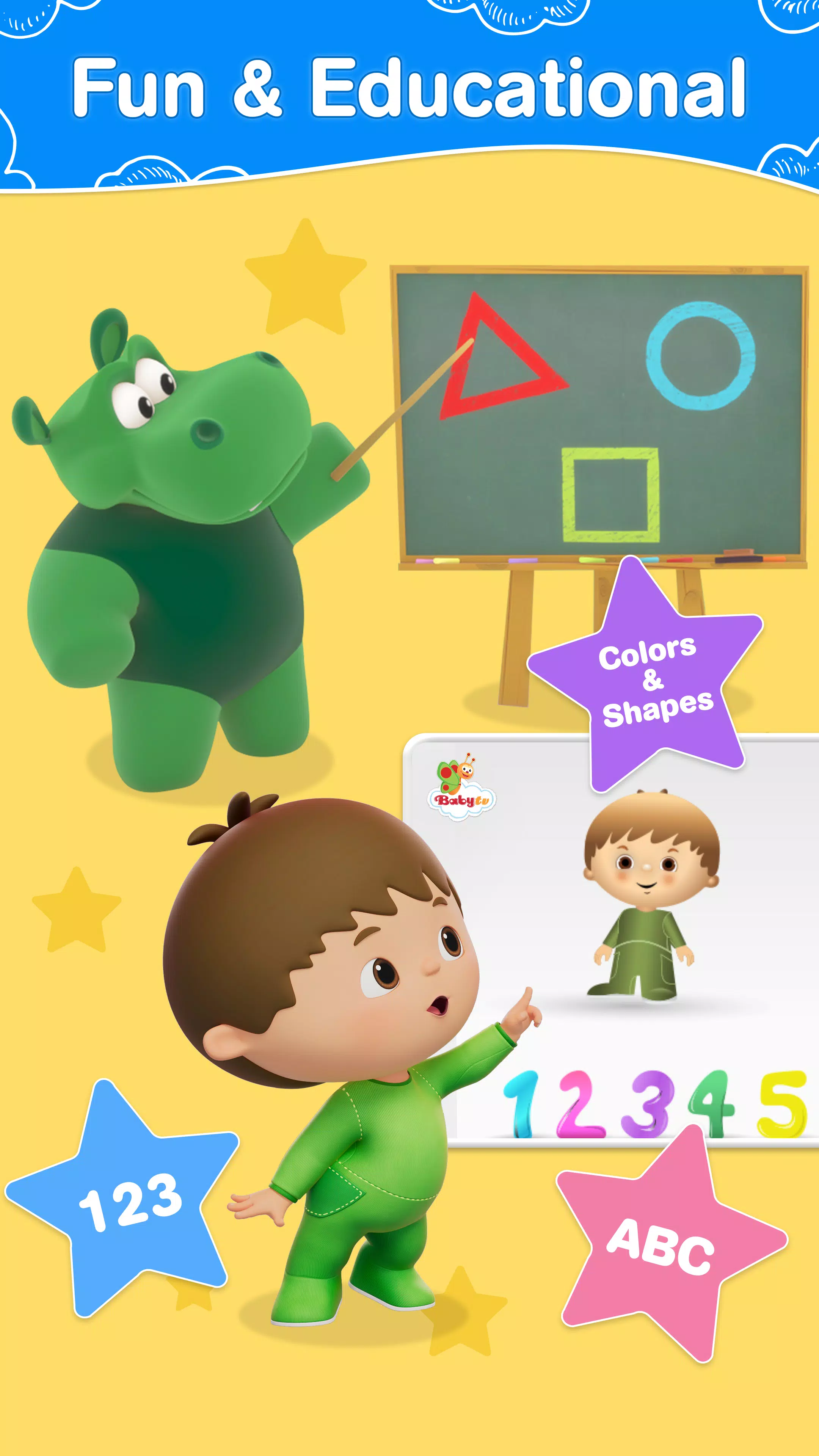 BabyTV - Kids Videos & Songs Ảnh chụp màn hình 1