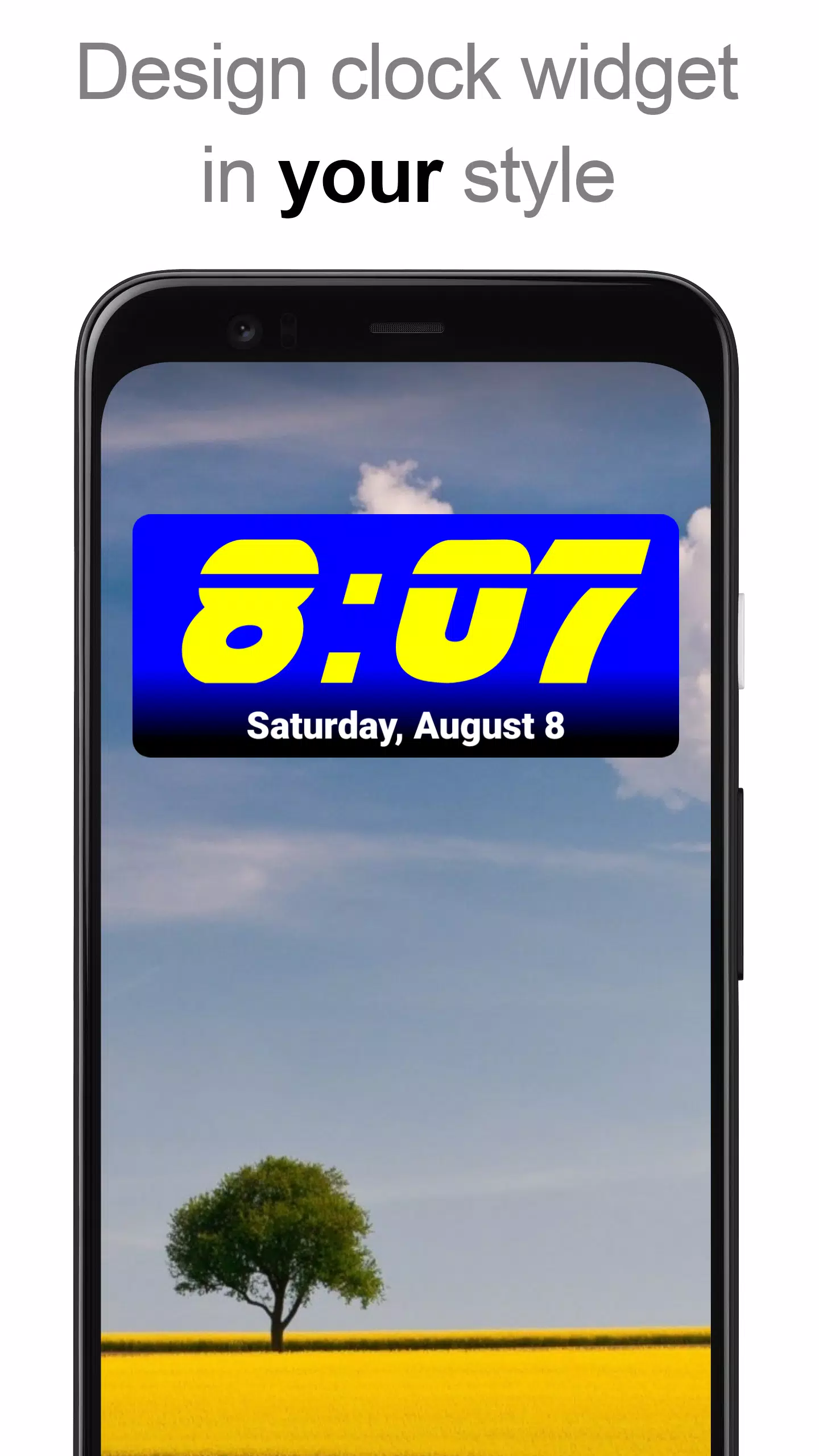 DIGI Clock Widget Captura de pantalla 1