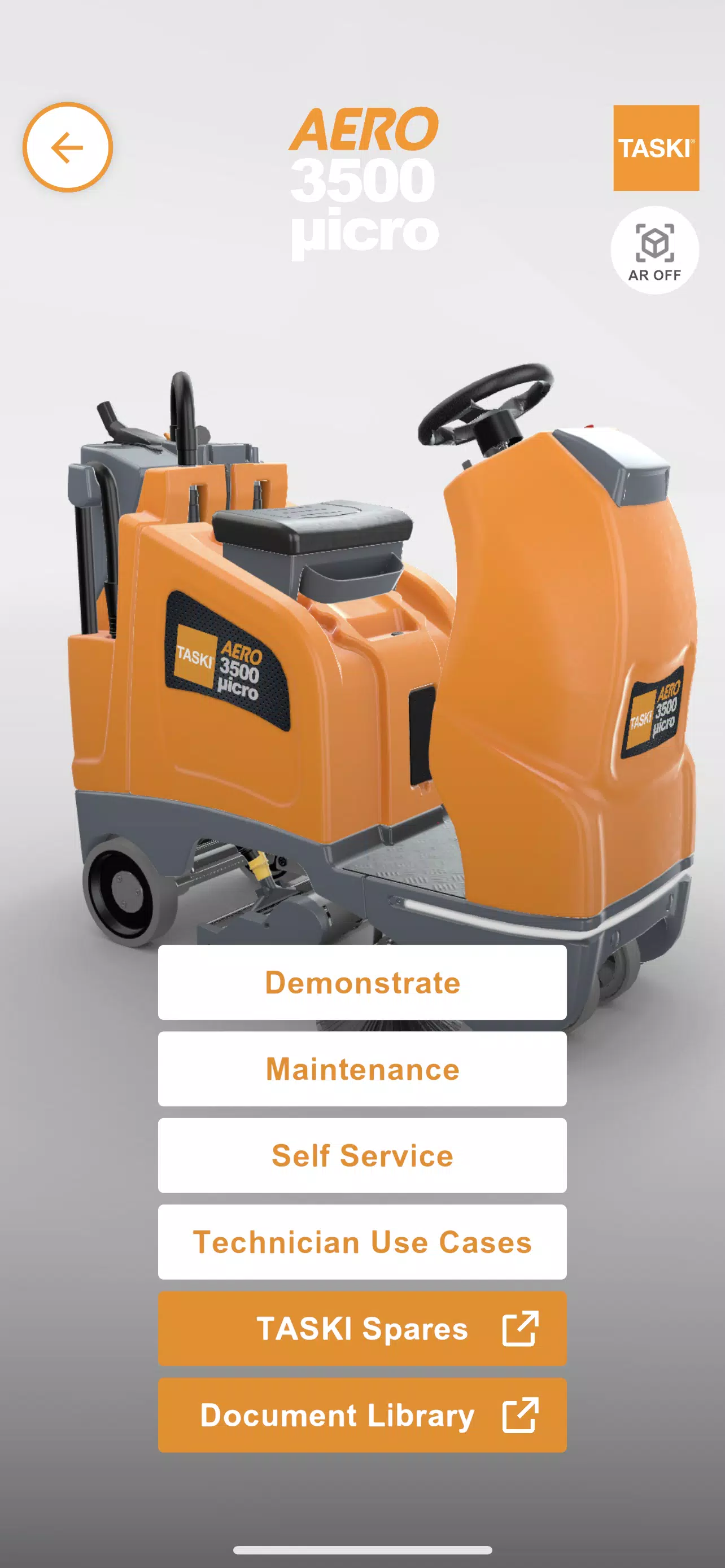 TASKI AR Schermafbeelding 1