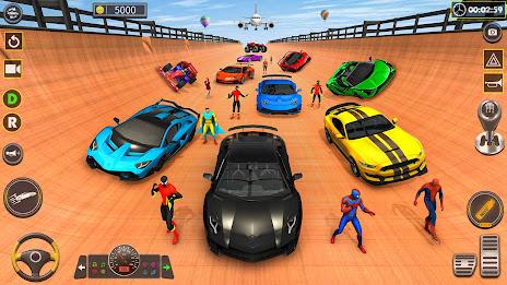 Superhero Game: Ramp Car Stunt Zrzut ekranu 1